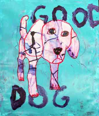 Good Dog Abstract Art