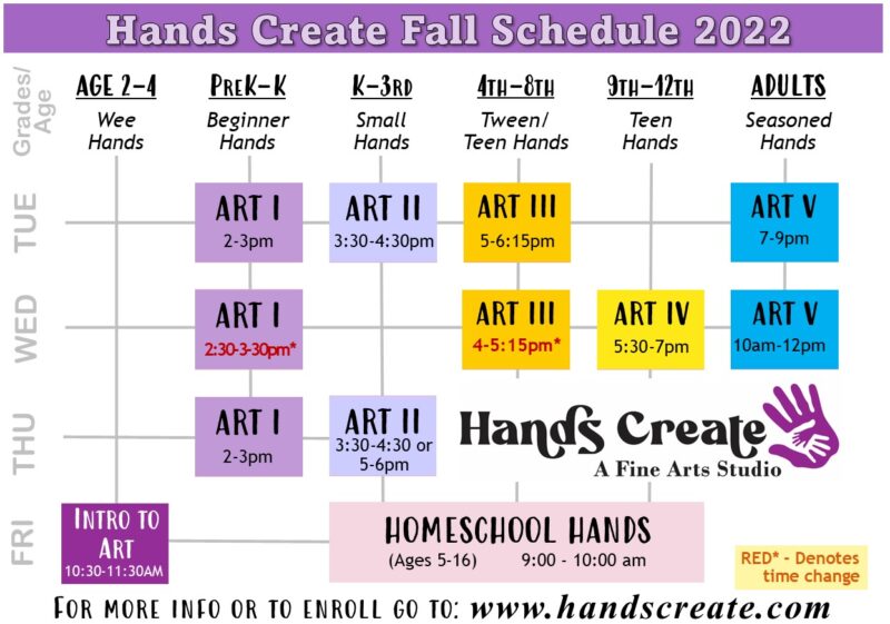 Art Classes | Art School | Hands Create | Charlotte NC